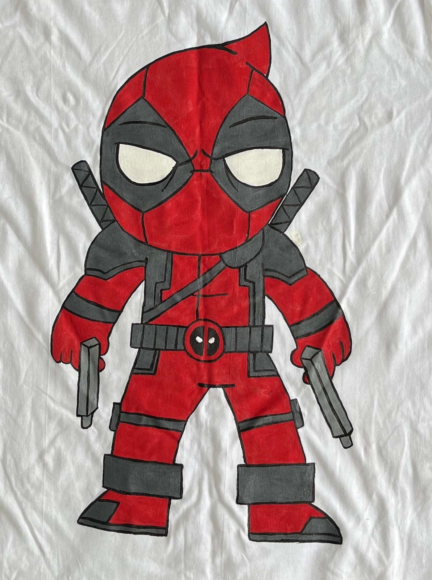 Handpainted Deadpool T-shirt